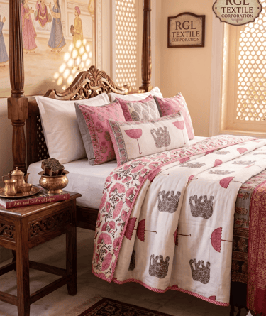 Rgl Textile Corporation Shop Exclusive Jaipur Dohars (Cotton Blanket)