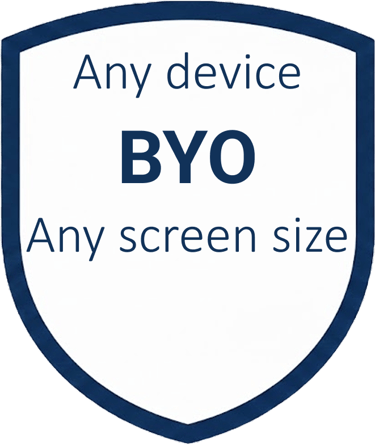 Safee EWD app BYO device compatibility for Android tablets, iPads, and smartphones of all screen sizes