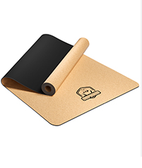 HAPBEAR cork yoga mat for home workouts