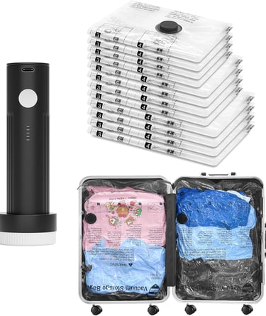 vacuum bags that save space when packing