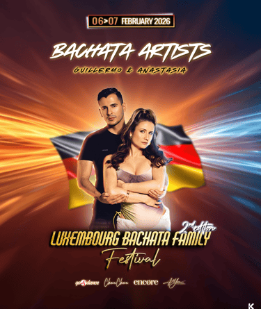 LBF Festival Line UP of Bachata Artists - Guillermo & Anastasia