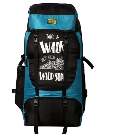 a trekking bags with print take a walk wild side