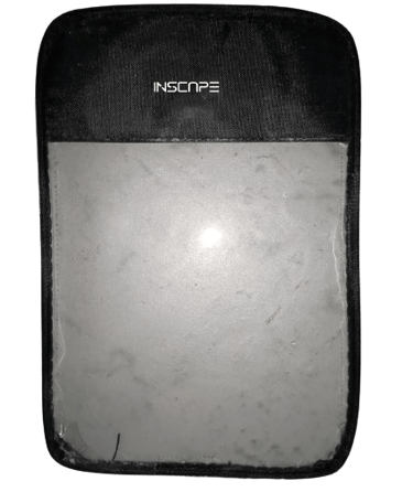 a black pouch for products packing 