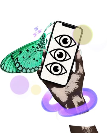 art collage marketing  digital marketing