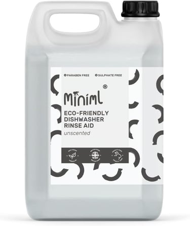 a bottle of deterant for eco - friendly dishwasher