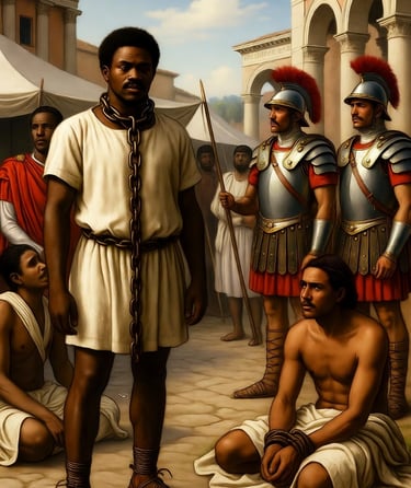 esclavos imperio romano. Generada con IA