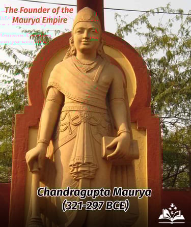 Chandragupta Maurya (321–297 BCE)