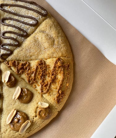 cookizza: cookie géant en forme de pizza