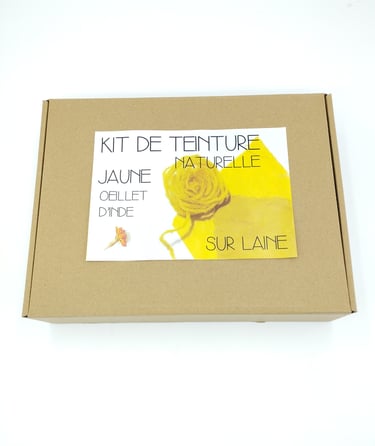 kit de teinture végétale sur laine