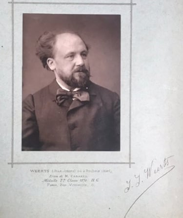 Jean-Joseph Weerts peintre né à Roubaix