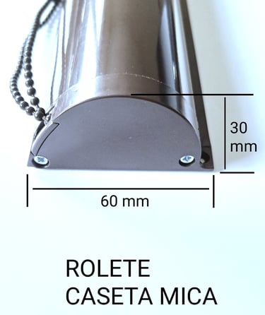 Rolete caseta mica din aluminiu alba,maro,nuc,gri antracit, silver. mahon, stejar auriu, wenghe, etc