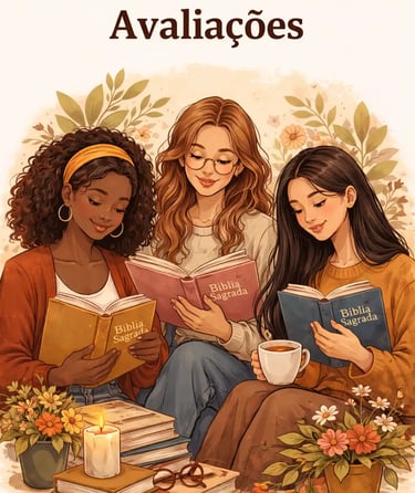 leitoras avaliando Bíblia feminina para escolha ideal de leitura