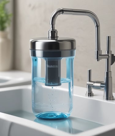 a couple of water tanks sitting next to each other