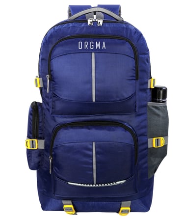 a navy blue 25 liter trekking backpack with front dual pockets