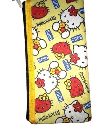 pouch with printed deign on it