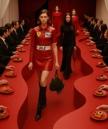 Catwalk and personalized catering concept with immersive experience