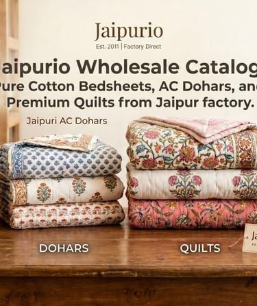Manufacturing Jaipur Bedsheet, Dohars, Quilts