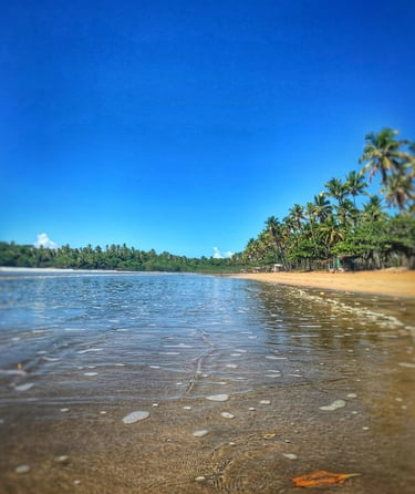Praia Cueira, Ilha de Boipeba. Refúgio do Sagrado. Eventos e hospedagem