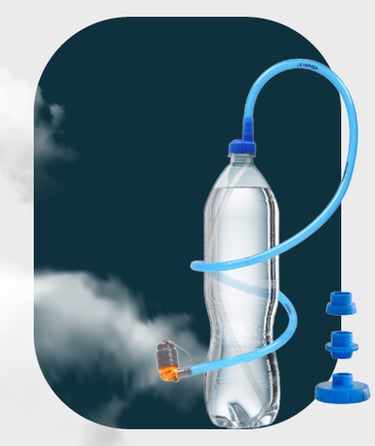 Gleitschirm Trinkflasche Trinkschlauch Produkte Artikel Gadgets Geschenkidee Piloten-Flasche