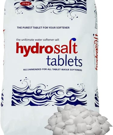 a bag of hydro salt tablets