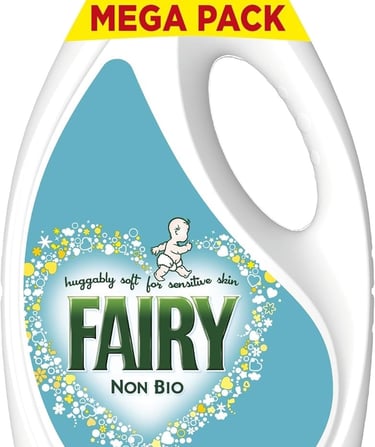 a bottle of fairy liquid liquid laundry detere
