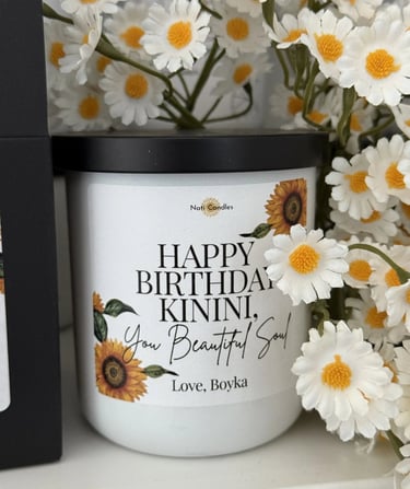 personalised candles for special gifting