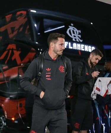 Saul em sua estreia pelo Flamengo