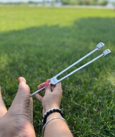 weighted fork vibration