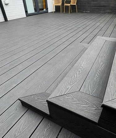 Grey Color Wpc Decking