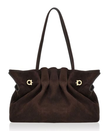 Medium Gancio Piercing Soft Leather Shoulder Bag