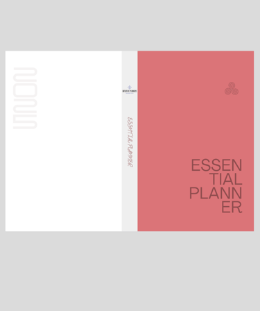 Acquista Essential Planner: Colore Shiny Red. Rosso Corallo chiaro, Grigio, Bianco