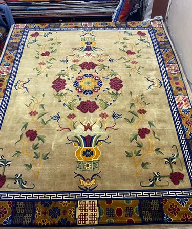 High quality Handmade Carpets: 100-Knot Wool from Nepal