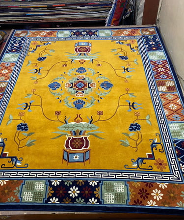 High quality Handmade Carpets: 100-Knot Wool from Nepal