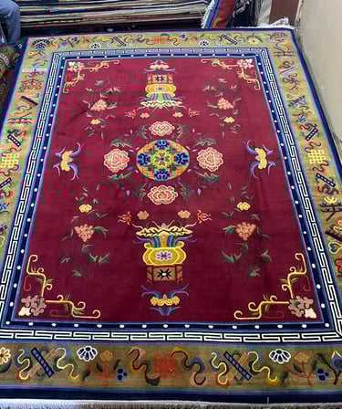 High quality Handmade Carpets: 100-Knot Wool from Nepal