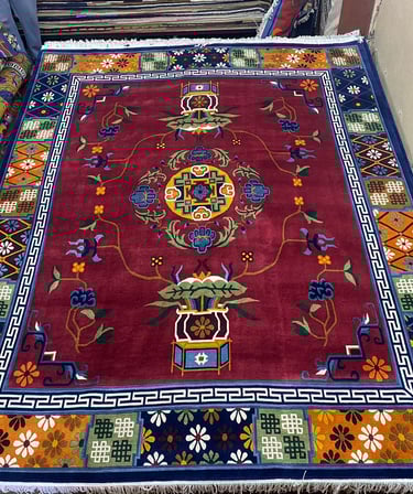 High quality Handmade Carpets: 100-Knot Wool from Nepal