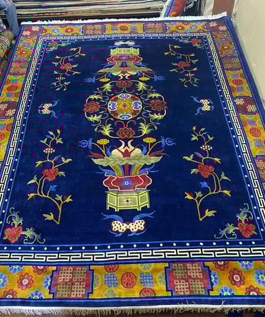 High quality Handmade Carpets: 100-Knot Wool from Nepal