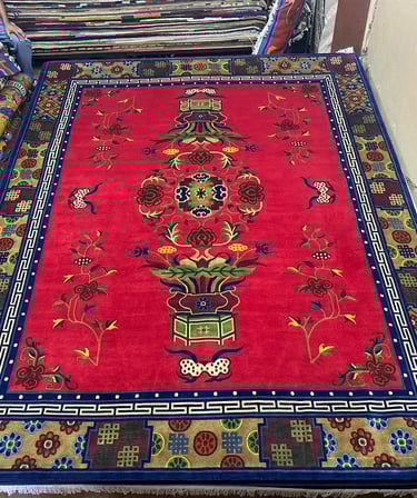 High quality Handmade Carpets: 100-Knot Wool from Nepal