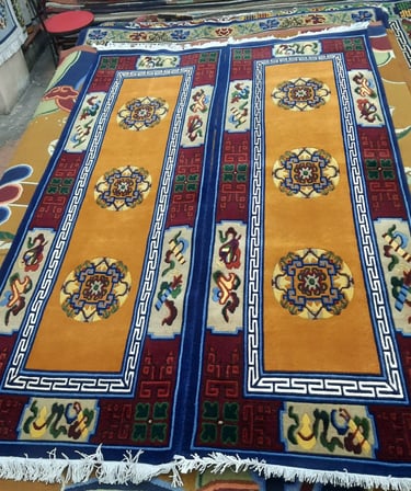 High quality Handmade Carpets: 100-Knot Wool from Nepal