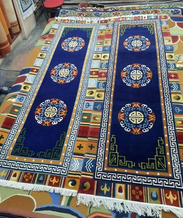 High quality Handmade Carpets: 100-Knot Wool from Nepal
