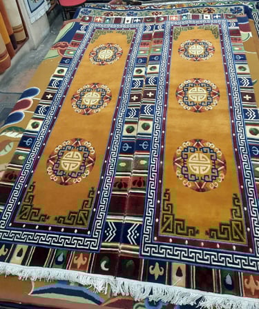 High quality Handmade Carpets: 100-Knot Wool from Nepal