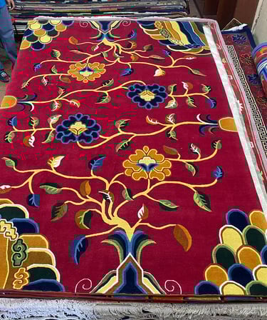 High quality Handmade Carpets: 100-Knot Wool from Nepal