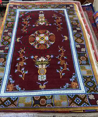 High quality Handmade Carpets: 100-Knot Wool from Nepal