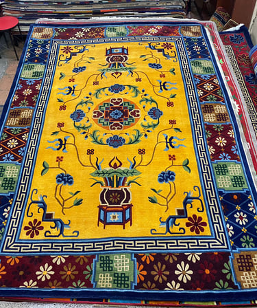 High quality Handmade Carpets: 100-Knot Wool from Nepal