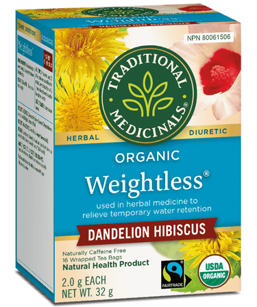 Organic weightless dandelion tea traditional medicinals