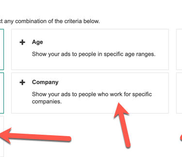 LinkedIn audience targeting