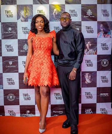 Melvin Dain With Director Shirley Frimpong Manso
