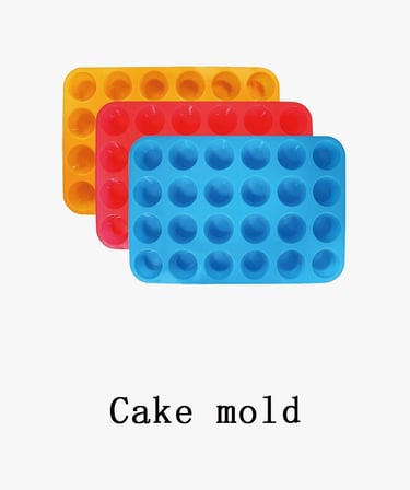 Cake molds of various shapes, including round, square, heart-shaped, etc., to meet different design needs