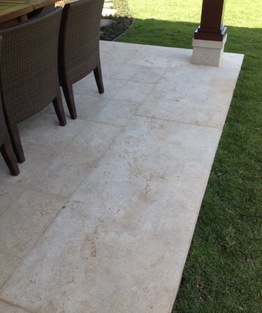Stone flooring outside