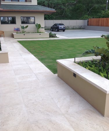 Stone flooring outside