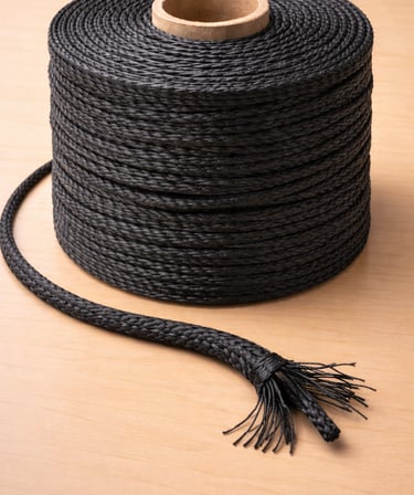 Core-Filled Braided Paper Rope roll